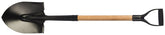 Garant LHR2D Shovel, 8 in W Blade, Steel Blade, Hardwood Handle, D-Grip Handle, 25-5/8 in L Handle